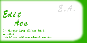 edit acs business card